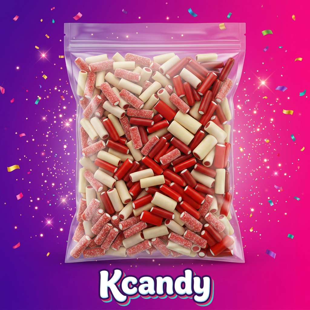 MIX MINI-CÂBLES FOURRÉS - Le Duo Fraise & Vanille by Kcandy