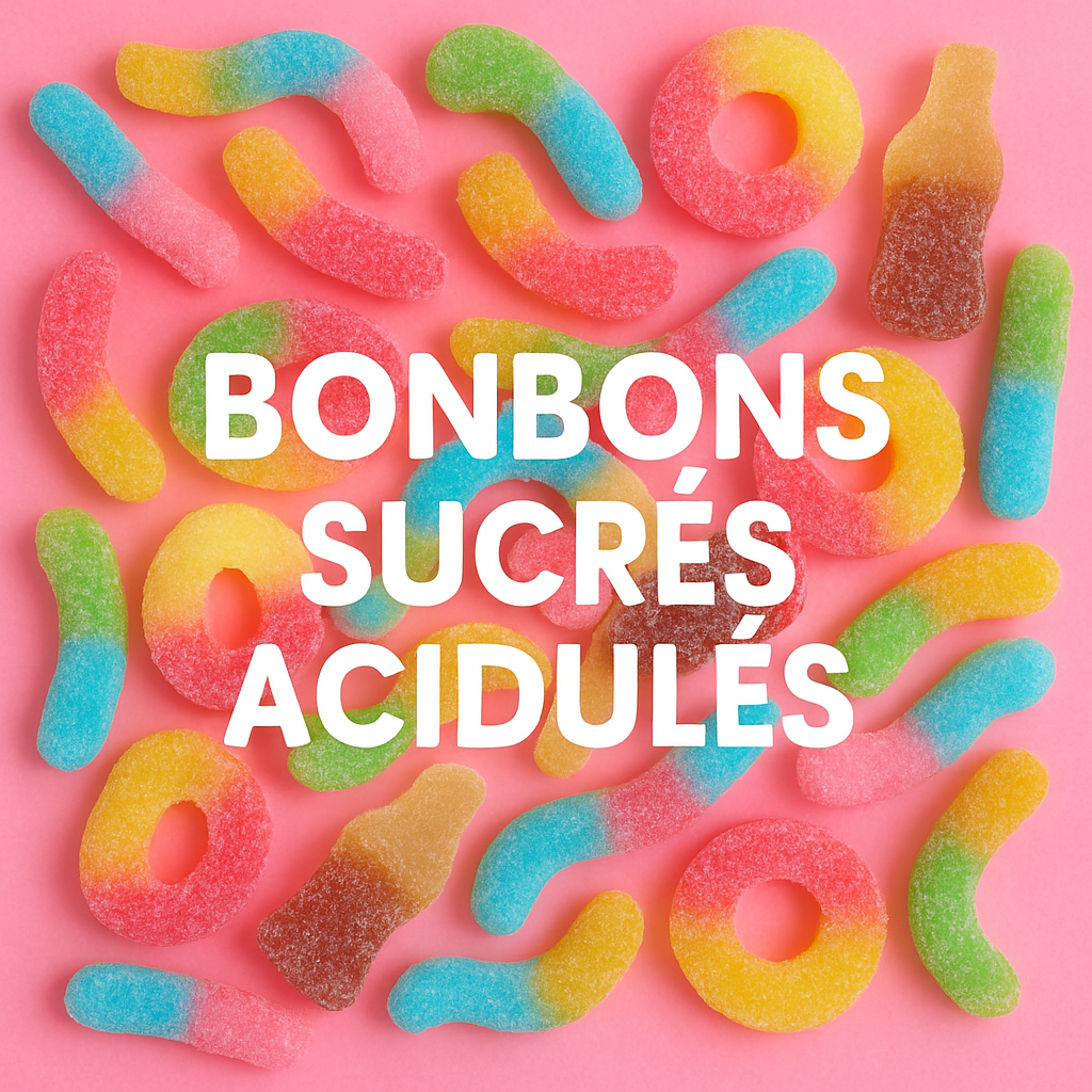 Bonbons sucrés acidulés