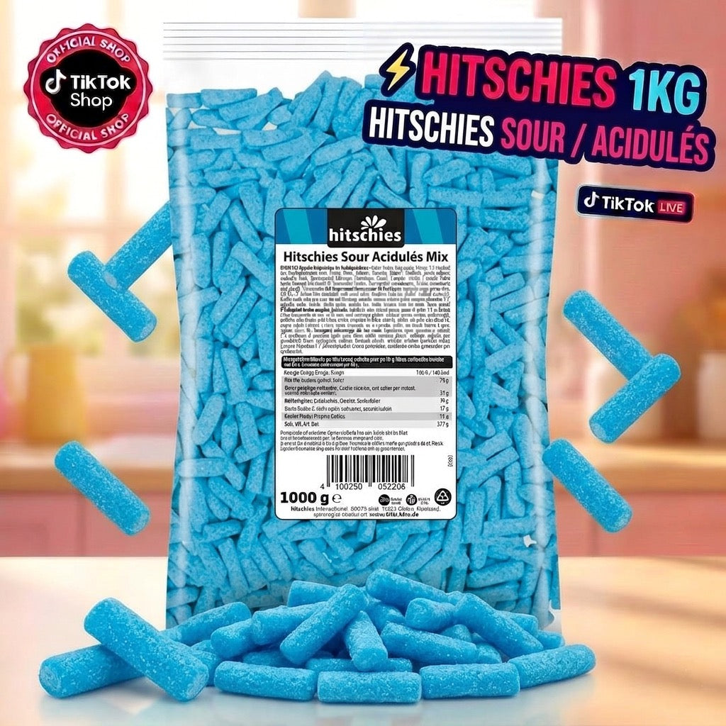 Hitschies Bleu Acidulées - Vegan 1Kg
