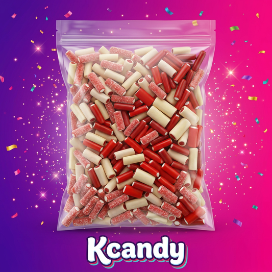 MIX MINI-CÂBLES FOURRÉS - Le Duo Fraise & Vanille by Kcandy